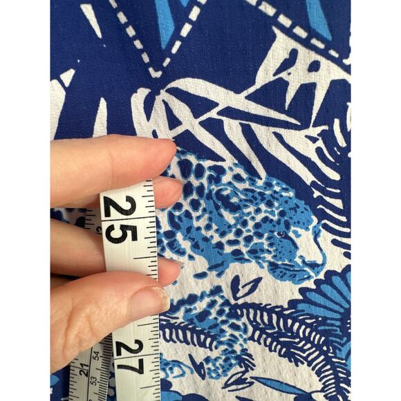 Ibkul Top Large Blue Floral Sun Shirt Icifil Vented Mesh Zip Long Sleeve UPF 50 - Picture 5 of 6